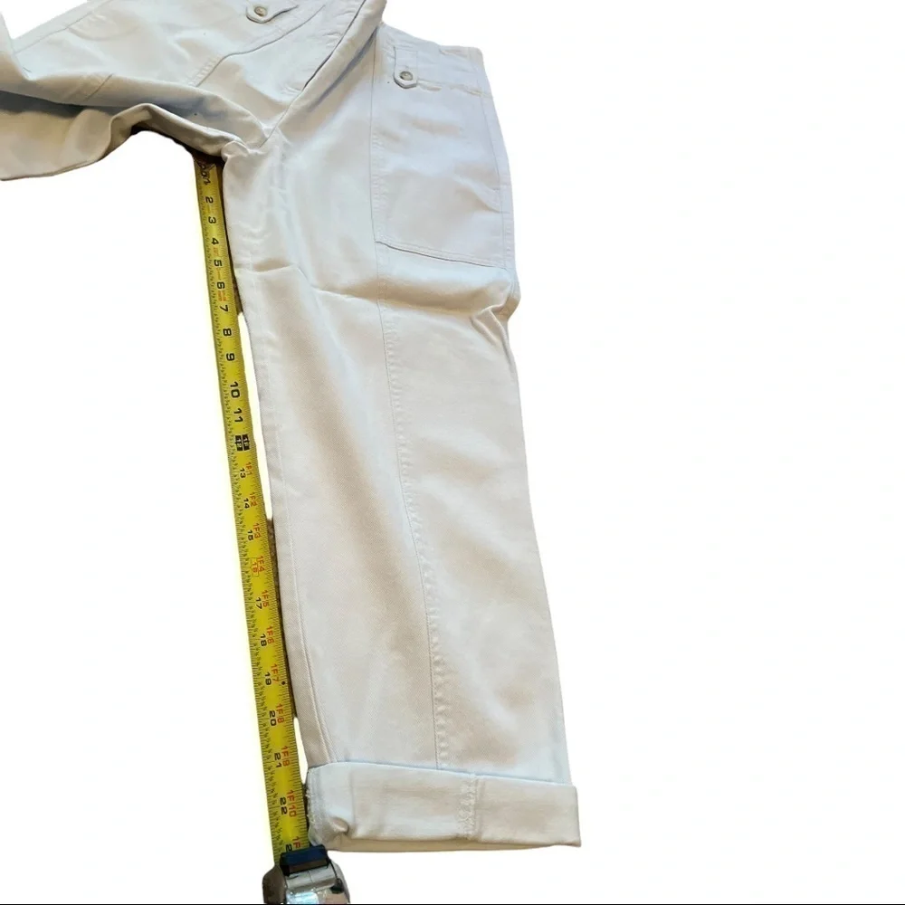 REISS BRADIE Cotton Tapered Cargo Trousers pale blue